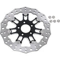 Arlen Ness Black 7 Valve Two-Piece Floating Front Brake Rotor for Touring 08-13