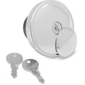Drag 0703-0228 Chrome Right Hand Screw-In Locking Gas Cap for 82-95 Harley