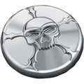Kuryakyn 7358 Chrome Zombie Right Hand Thread Vented Gas Cap for 96-24 Harley