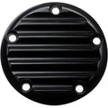 Joker 02-99SB Black Finned Timer / Points Cover for Harley Twin Cam 99-17