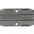 V-Twin 42-0600 Chrome Finned Oval Primary Chain Inspection Cover Plate - 65-06
