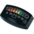 Kuryakyn 4218 LED Battery Gauge Black - 2" x 3/4" x 3/16"