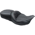 Mustang 79006AB One-Piece Deluxe Touring Seat w/ Red Stitching for 08-22 Touring