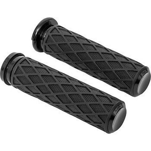 Arlen Ness 500-007 Black Diamond Hand Grips for Harley Electronic Tbw