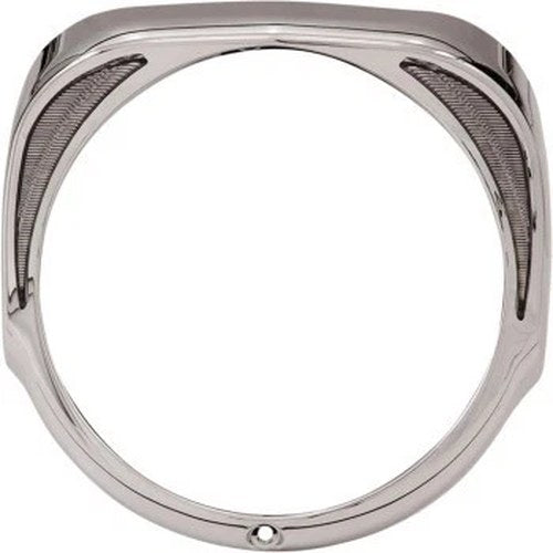 Ciro 45200 Chrome / White LED Fang Headlight Bezel for 14-21 Batwing Touring