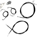 LA Choppers LA-8051KT-13B Black Vinyl Braided Cable/Brake Kit for 12-14" Apes