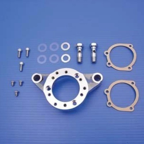 V-Twin 34-0694 Chrome Billet Breather Bracket Air Cleaner Support -Sportster 91+