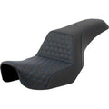 Saddlemen 806-04-17701 Step-Up Seat Blue Honeycomb Stitch for 06-17 Dyna
