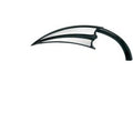 Arlen Ness 13-028 Black Scoop Micro-Mirror Left Side Only - Sold Each