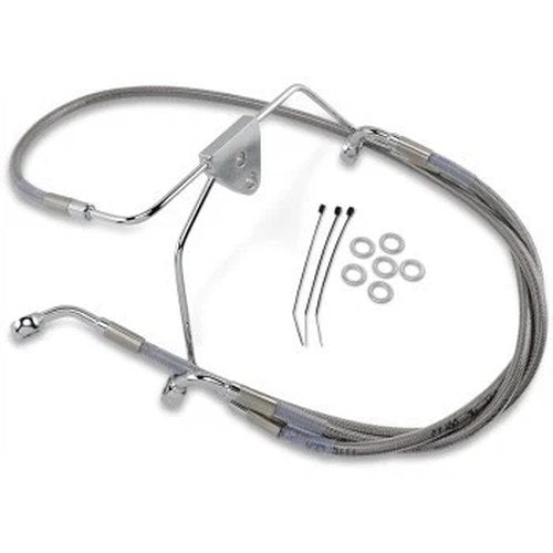 Drag Specialties 1741-2632 Extended Length Stainless Steel Brake Line Kit