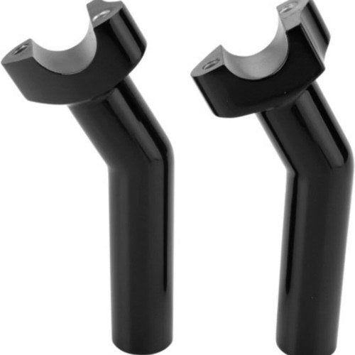 Drag Specialties 0602-0415 5.5" Black 5-1/2" Pullback Risers for 1" Harley Bars