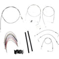 Burly Brand B30-1080 Complete Stainless Braided Handlebar Cable/Brake Line Kit