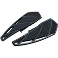 Kuryakyn 5795 Black Driver Floorboards for 18-25 FLDE/FLFB/FLHC/FLSL Softails