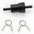 Emgo 14-34472 Black Anodized 1/4" Fuel Filter for Harley Chopper Motorcycles