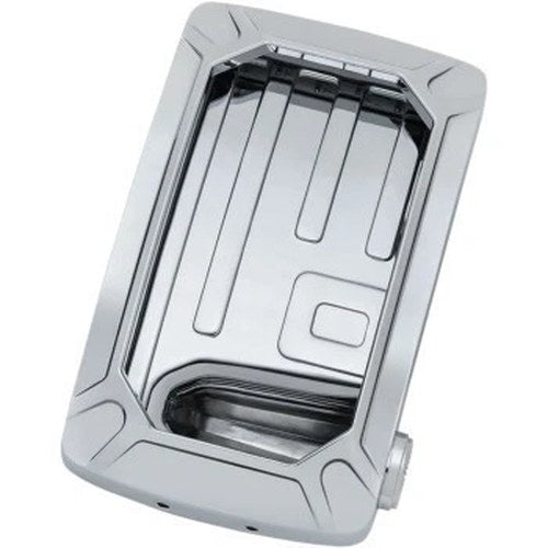 Kuryakyn 3190 Chrome Vertical Nova Curved Side Mount License Plate Holder