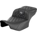Saddlemen Roadsofa Extended Reach Seat Silver Lattice Stitch for FLTR/FLHX 23-24