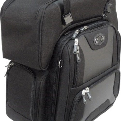 Saddlemen FTB3600 Sport Sissy Bar Combo Back Rest Bag Motorcycle Luggage