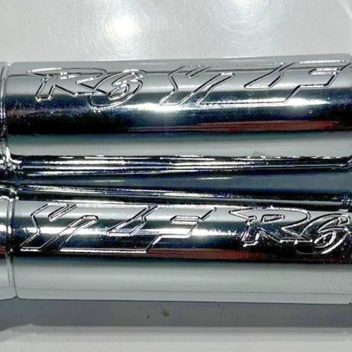 Yamaha Yzf R6 Grips Chrome Engraved Aluminum 1999-2015 2016 2017 2018 2019 2020