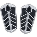 Kuryakyn 5656 Chrome Spear Passenger Floorboard Inserts for Indian