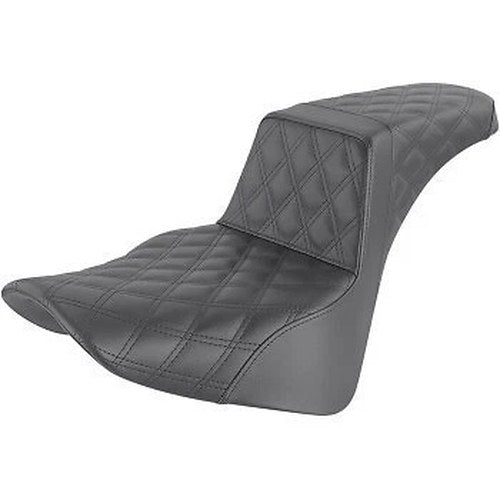Saddlemen GelCore Black Lattice Stitch Step-Up Seat for FLDE/FLHC/FLSL 18-24