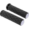 Arlen Ness 500-008 Chrome Diamond Hand Grips for Electronic Tbw