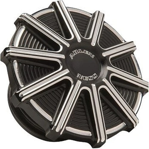 Arlen Ness 701-002 Black 10-Gauge Contrast Cut Right Hand Thread Vented Gas Cap