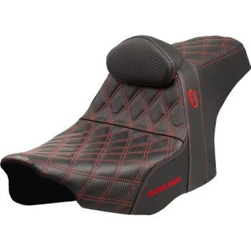 Saddlemen SC82307DB4 Pro Series Sdc Performance Seat Red Stitch for 24-25 Flhx