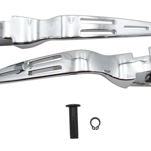 V-Twin 26-0895 Chrome Slotted Lever Set for 08-13 Touring