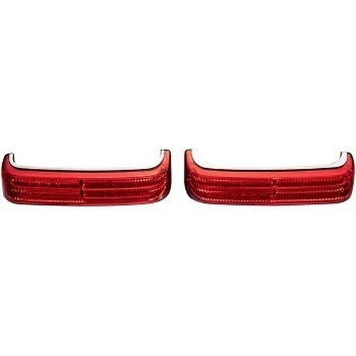 Custom Dynamics Chrome Red LED Sequential Low-Profile Bagz Saddlebag Lights
