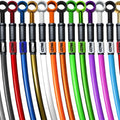 Gsxr 1000 Brake Lines 2005-2006 Suzuki Front-Rear Custom Steel Braided Kit