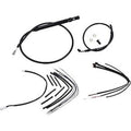 Burly Brand B30-1253 Jail Bar Cable Kit- 14" Handlebars - Black Vinyl