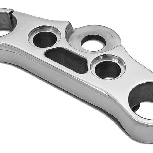 V-Twin 24-0924 Chrome Top Triple Tree for Harley Fxd Dyna 06-07 49mm