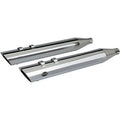 S&S Chrome 4" Slash Cut Slip-On Mufflers for Harley Touring & Trike 95-16