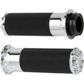 Arlen Ness 07-330 Fusion Beveled Hand Grips Chrome for Harley Cable Op