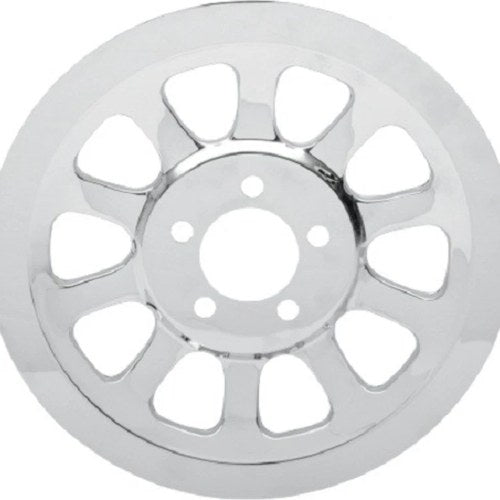 Drag Specialties 1201-0444 Chrome Pulley Cover for Harley Fxd Dyna Glide 07-17