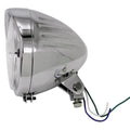 V-Factor 11032 Chrome Billet 5-3/4" Ribbed Headlight for Bottom Mount Harley