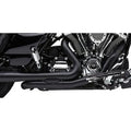 Cobra 6255RB Pro Chamber Headpipes- Black for 17-23 Touring