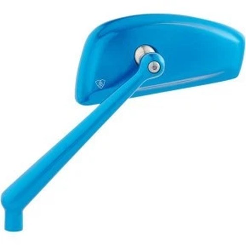 Arlen Ness 510-012 Tearchop Mirror- Lefthand - Blue Left Side Only