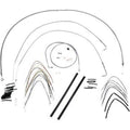 Burly Brand B30-1050 Complete Stainless Braided Cable/Brake Line Kit for 14" Ape