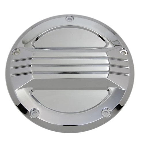 V-Twin 42-1376 Chrome Air Flow Clutch Derby Cover for Harley Touring 16-26