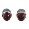 V-Twin 37-0933 License Plate Reflector Set Red Glass for Motorcycles