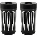 Arlen Ness 20-034 Black Deep Cut Aluminum Fork Boot Covers for 14-22 Touring