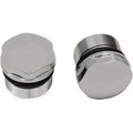 Drag Specialties 0404-0305 Chrome Fork Tube Caps- Chrome - 39 mm