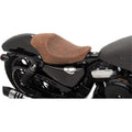 Drag 3/4 Smooth Brown Distressed Leather Seat Smooth for Harley Sportster 04-20