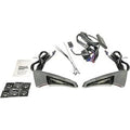Custom Dynamics Chrome Smoke Sequential Tour Pak Seat Back Rest LED Lights 14-22