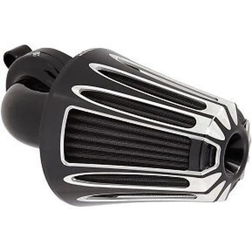 Arlen Ness Black Deep Cut Monster Sucker Air Cleaner Kit Harley Touring 08-16