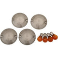 Drag Specialties 0906-6318 Smoke Turn Signal Lenses Bulbs Kit for Touring 86-22
