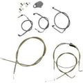 LA Choppers LA-8006KT-13 Stainless Braided Handlebar Cable/Brake Line Kit