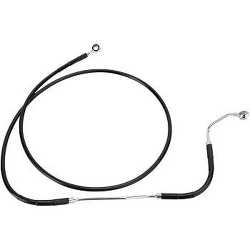 Drag Specialties 1741-2936 +8 ABS Extended Length Black Vinyl Brake Line Kit