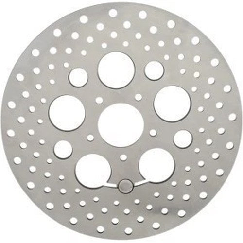 Stainless Steel Drilled Front Brake Rotor for Harley 08-13 Touring 14-16 Flhr